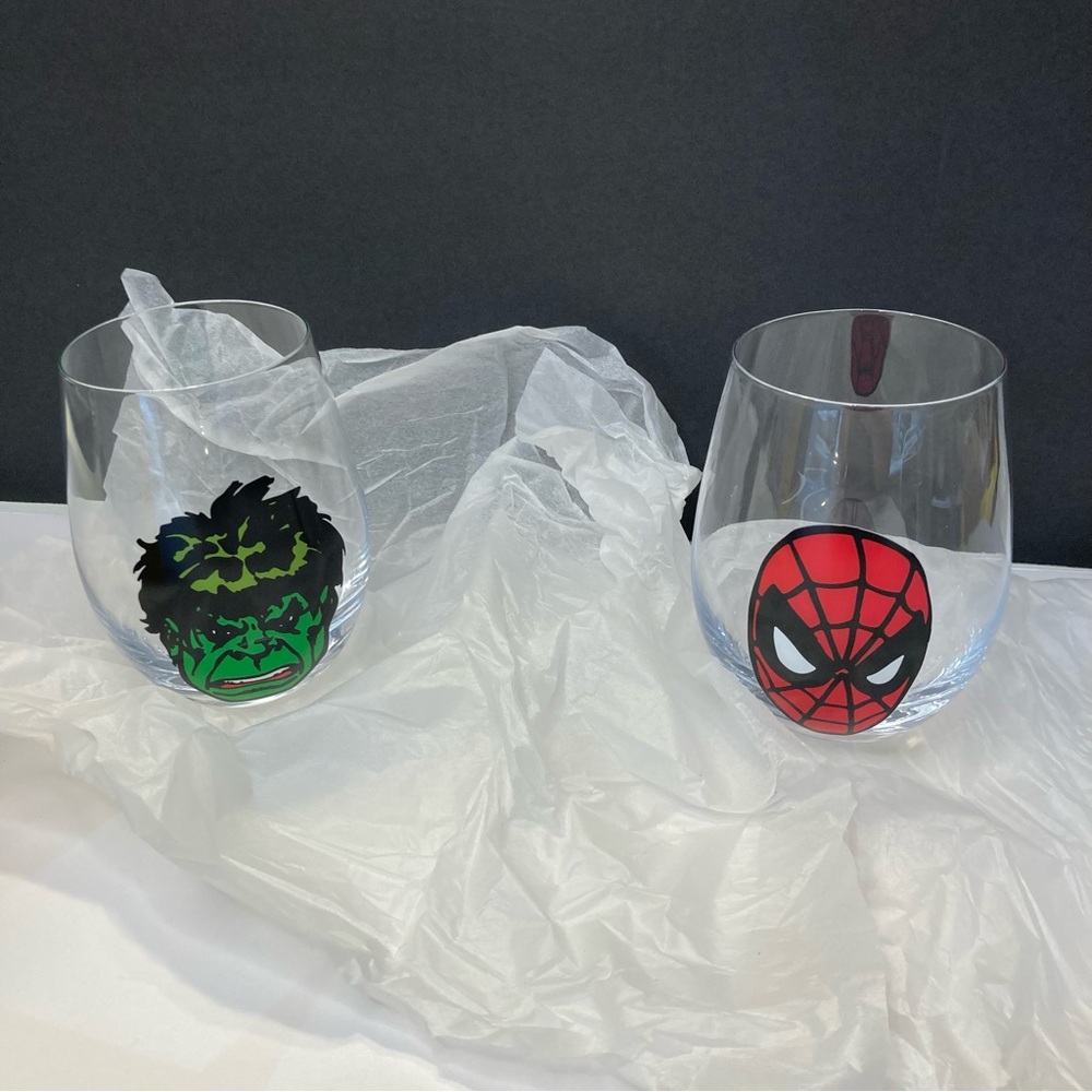 Disney Marvel Heroes Stemless Drinking Glasses - Picture 8 of 10